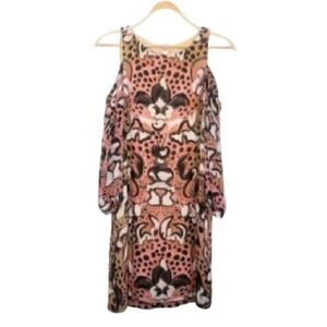 French Connection Cold Shoulder Printed Dress